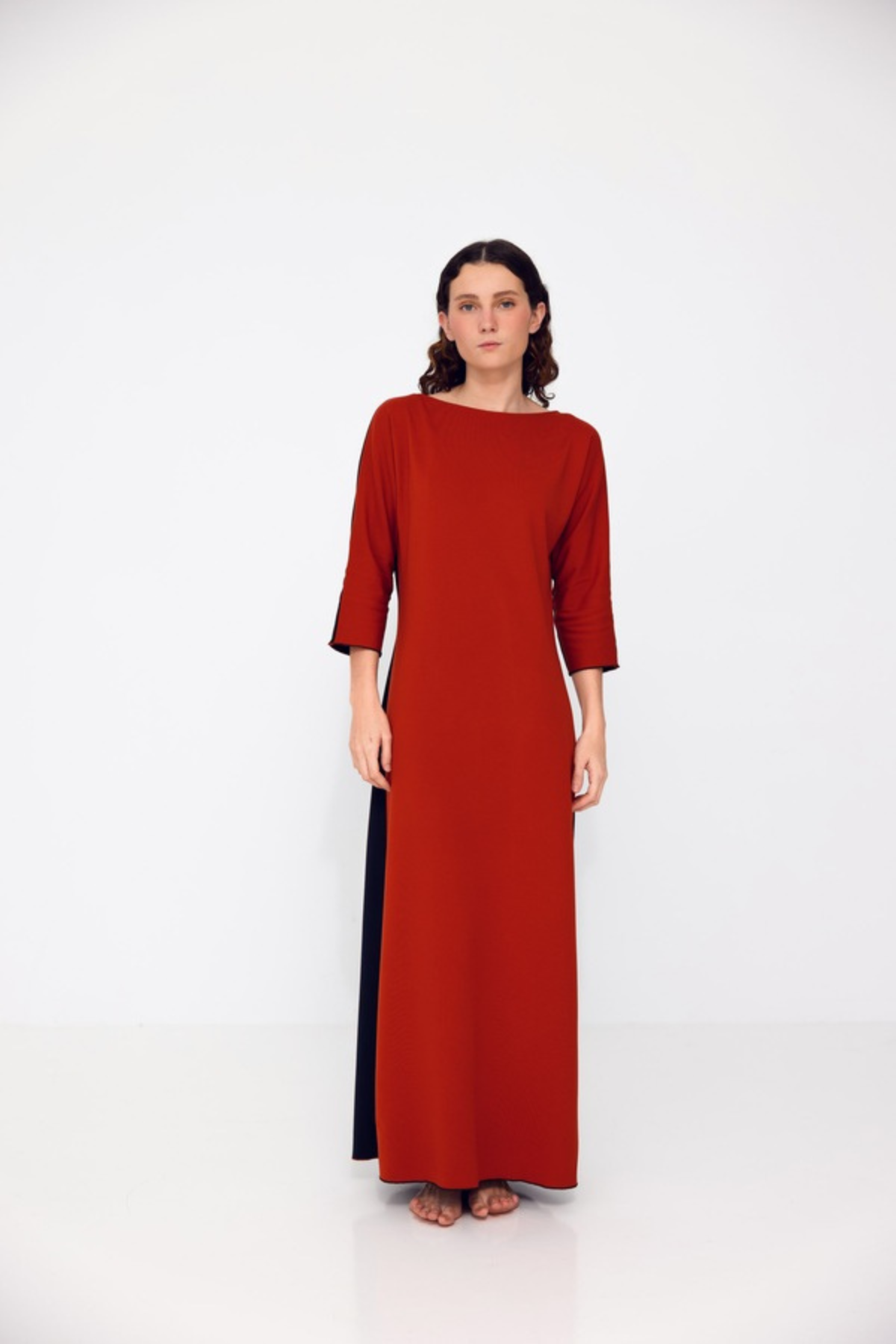 VESTIDO | BICOLOR | NARANJA & MARINO